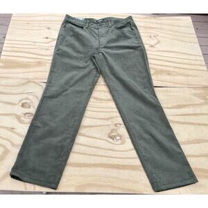 LINKSOUL 5 Pocket Corduroy Pants Men’s Green- New Casual Flat Front SIZE 36‎